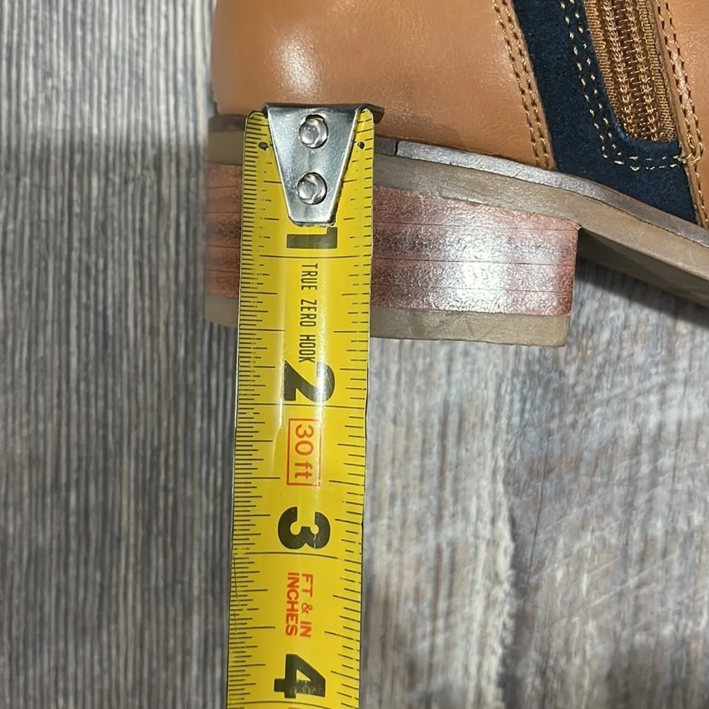 Stivali 2 tone blue/honey boots. Sz 6.5